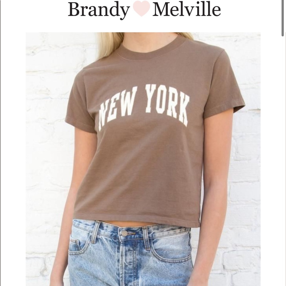 Brown New York Tee